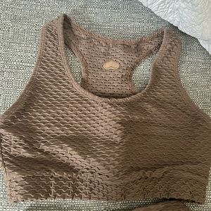 Booty by Brabants Croco Mocha sports bra